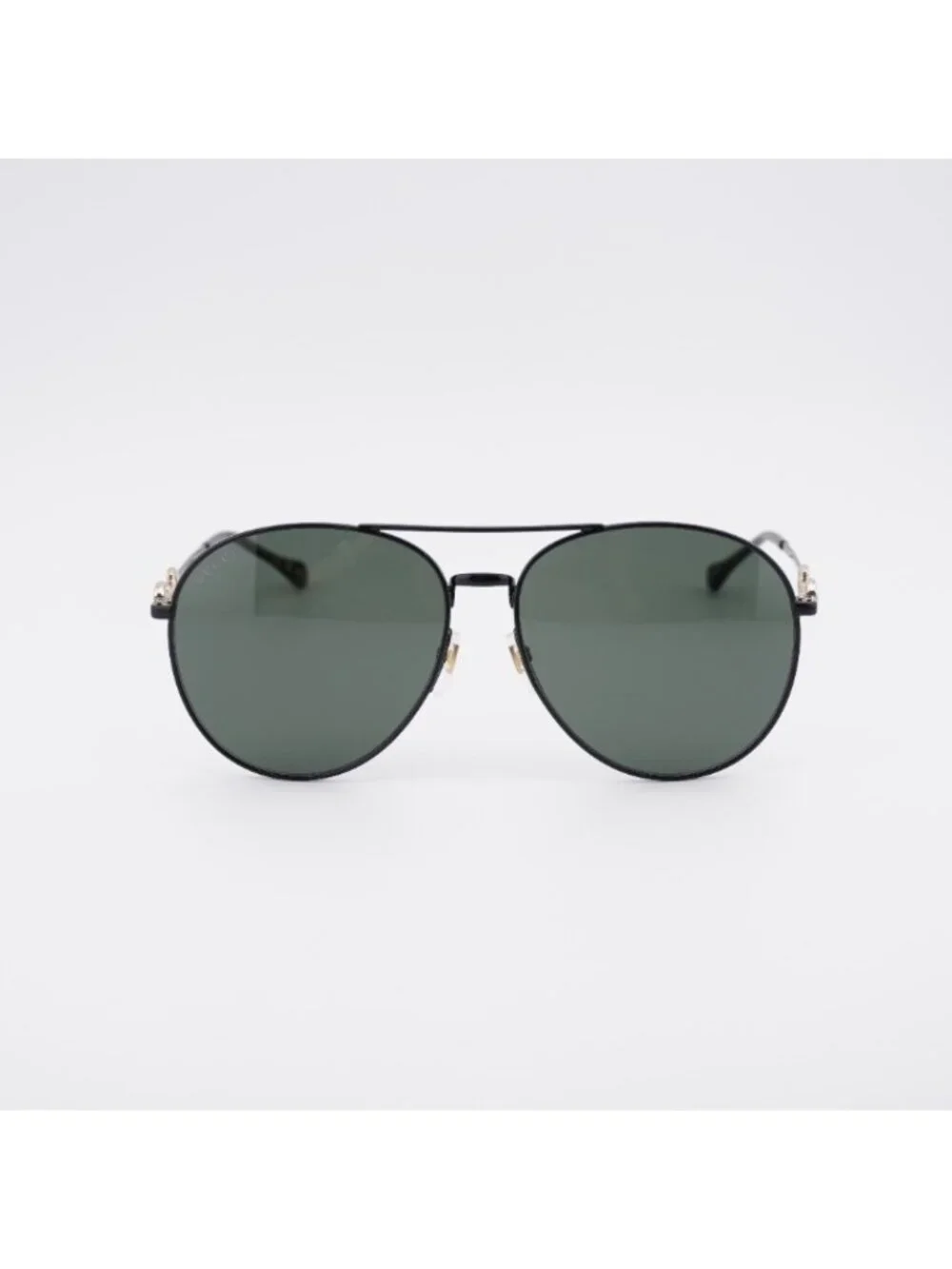 Gucci GG1698S 001 Sunglasses Black Aviator Frame, Black Lenses